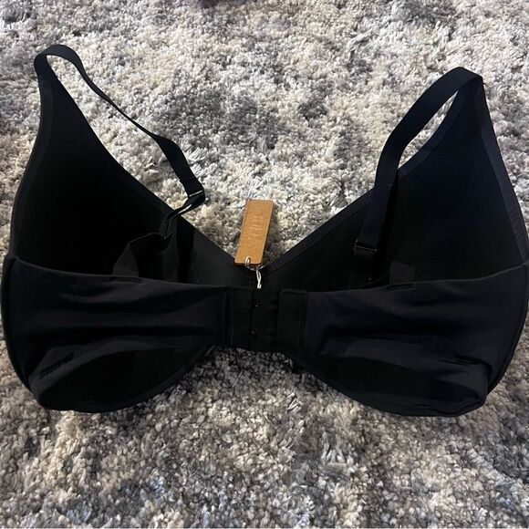 NWT Skims‎ wireless form push up plunge bra onyx size 34dddd - Picture 9 of 10